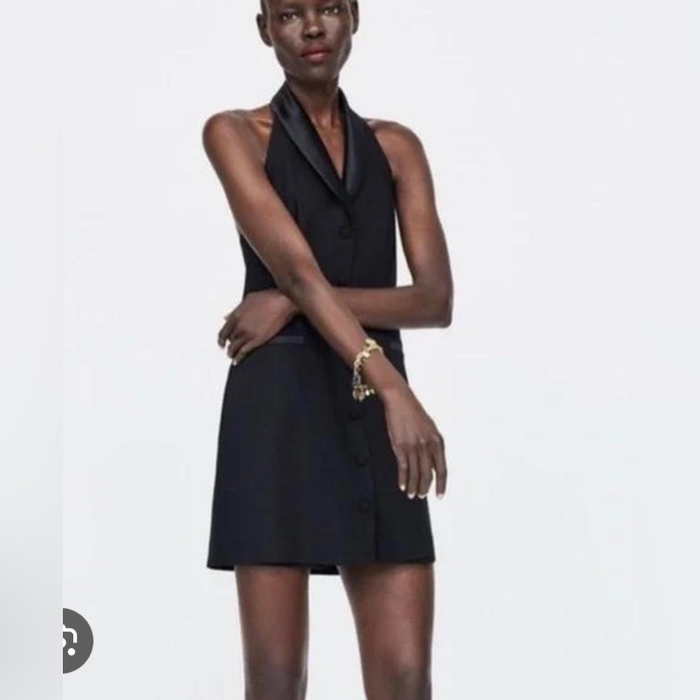 Zara Halter Tuxedo Dress size M
